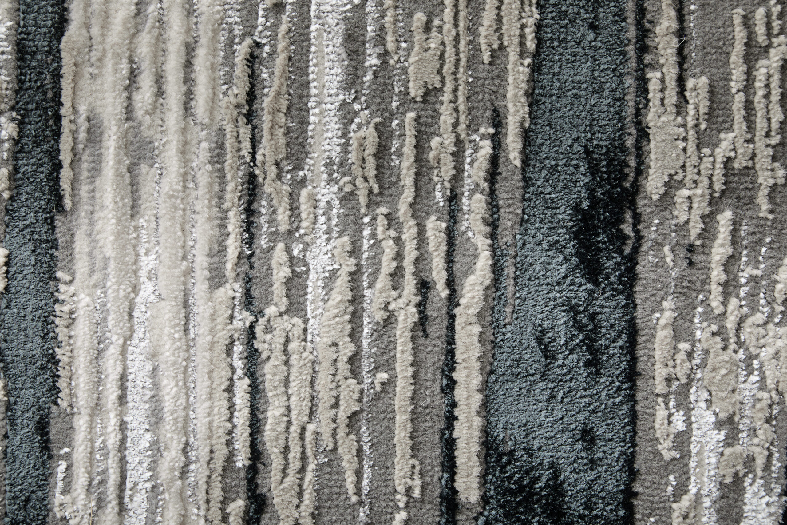Feizy Micah Modern Abstract 3338F Black/Silver/Gray Area Rug - Image 5