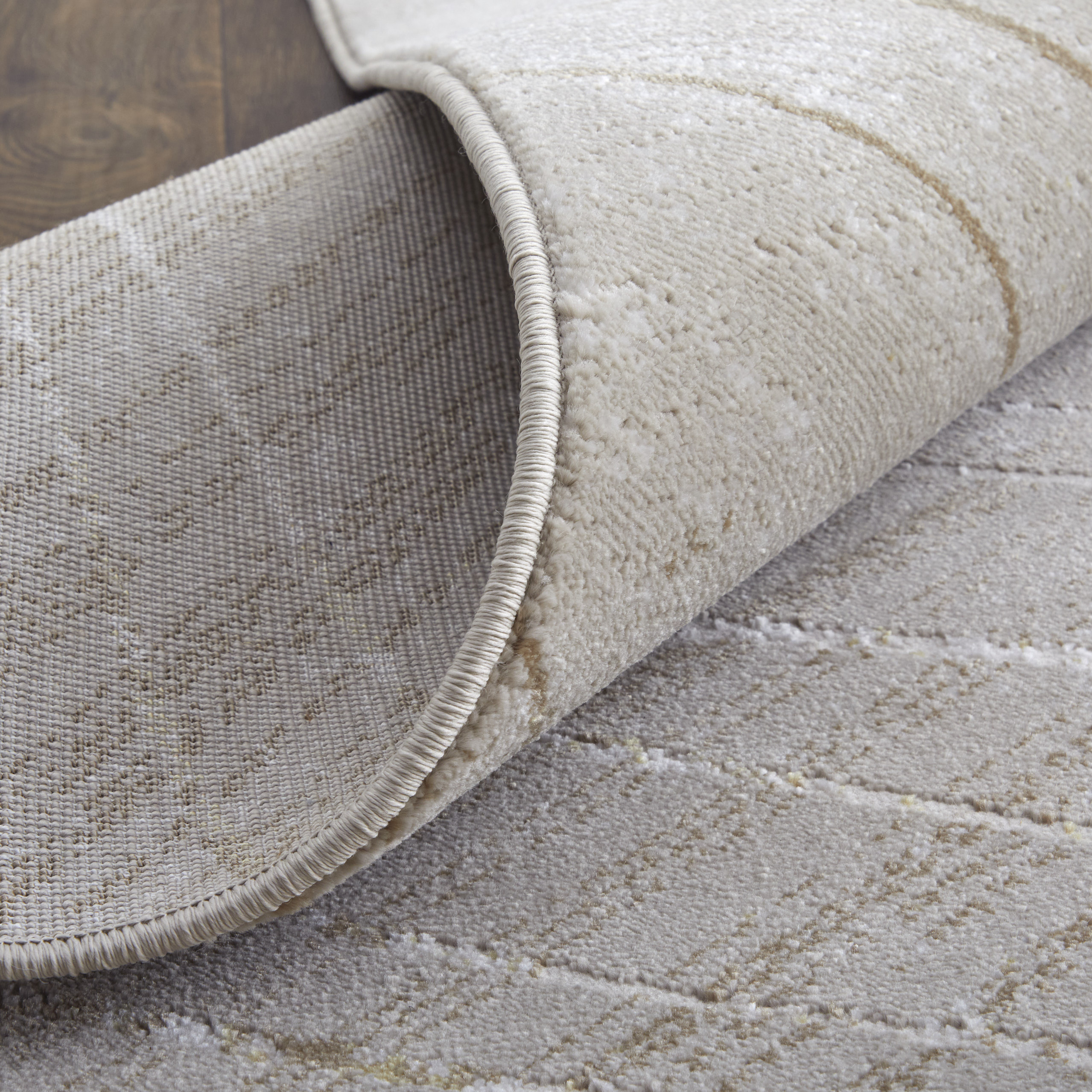 Feizy Waldor Modern Abstract 39NBF Taupe/Brown/Silver Area Rug - Image 10