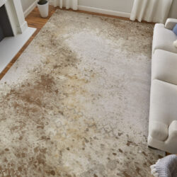 Alternative view of Feizy Waldor Modern Watercolor 39NCF Brown/Tan/Ivory Area Rug