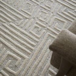 Alternative view of Feizy Enzo Transitional Geometric 8737F Tan/Ivory Area Rug