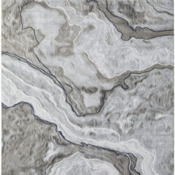 Feizy Gaspar Modern Abstract 39KUF Taupe/Gray/Blue Area Rug