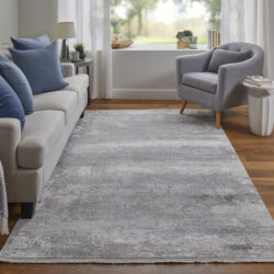 Alternative view of Feizy Cadiz Modern Abstract 3888F Taupe/Gray/Silver Area Rug