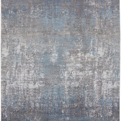 Feizy Cadiz Modern Abstract 39FWF Blue/Gray/Silver Area Rug