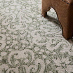 Alternative view of Feizy Belfort Traditional Floral & Botanical 8A28F Ivory/Green Area Rug