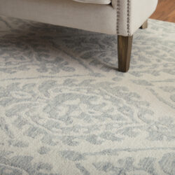 Alternative view of Feizy Belfort Traditional Floral & Botanical 8A29F Ivory/Gray Area Rug