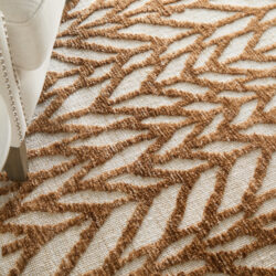 Alternative view of Feizy Colton Modern Chevron 8A55F Brown/Tan Area Rug