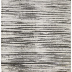 Feizy Colton Modern Abstract 8A56F Black/Ivory Area Rug