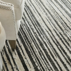 Alternative view of Feizy Colton Modern Abstract 8A56F Black/Ivory Area Rug