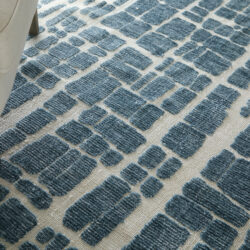 Alternative view of Feizy Colton Modern Abstract 8A58F Blue/Ivory Area Rug