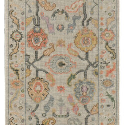 Feizy Karina Traditional Persian 6793F Gray/Yellow/Red Area Rug