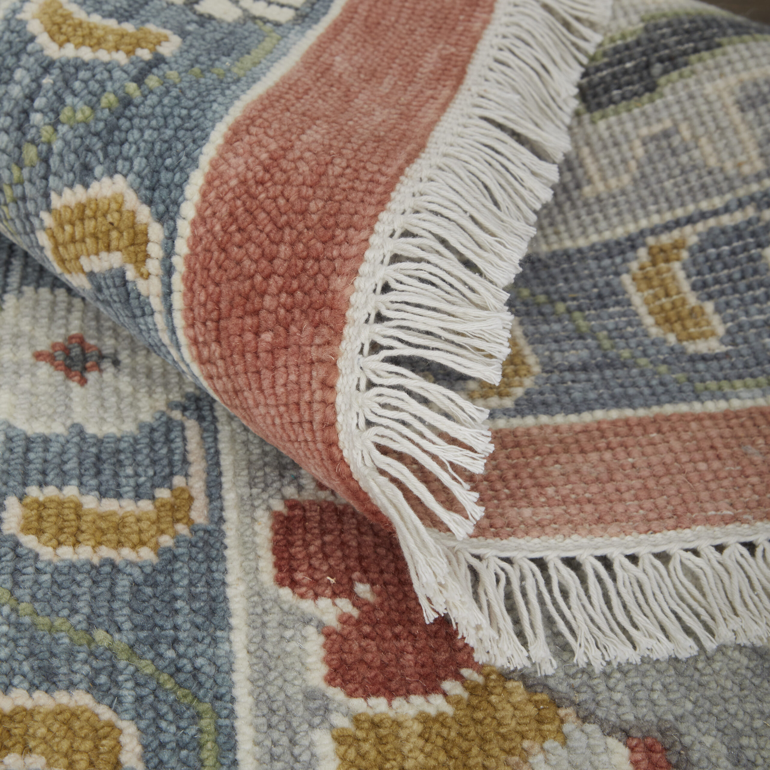 Feizy Karina Transitional Floral & Botanical 69G4F Red/Gray/Ivory Area Rug - Image 7