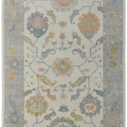 Feizy Karina Transitional Floral & Botanical 69G9F Ivory/Orange/Blue Area Rug