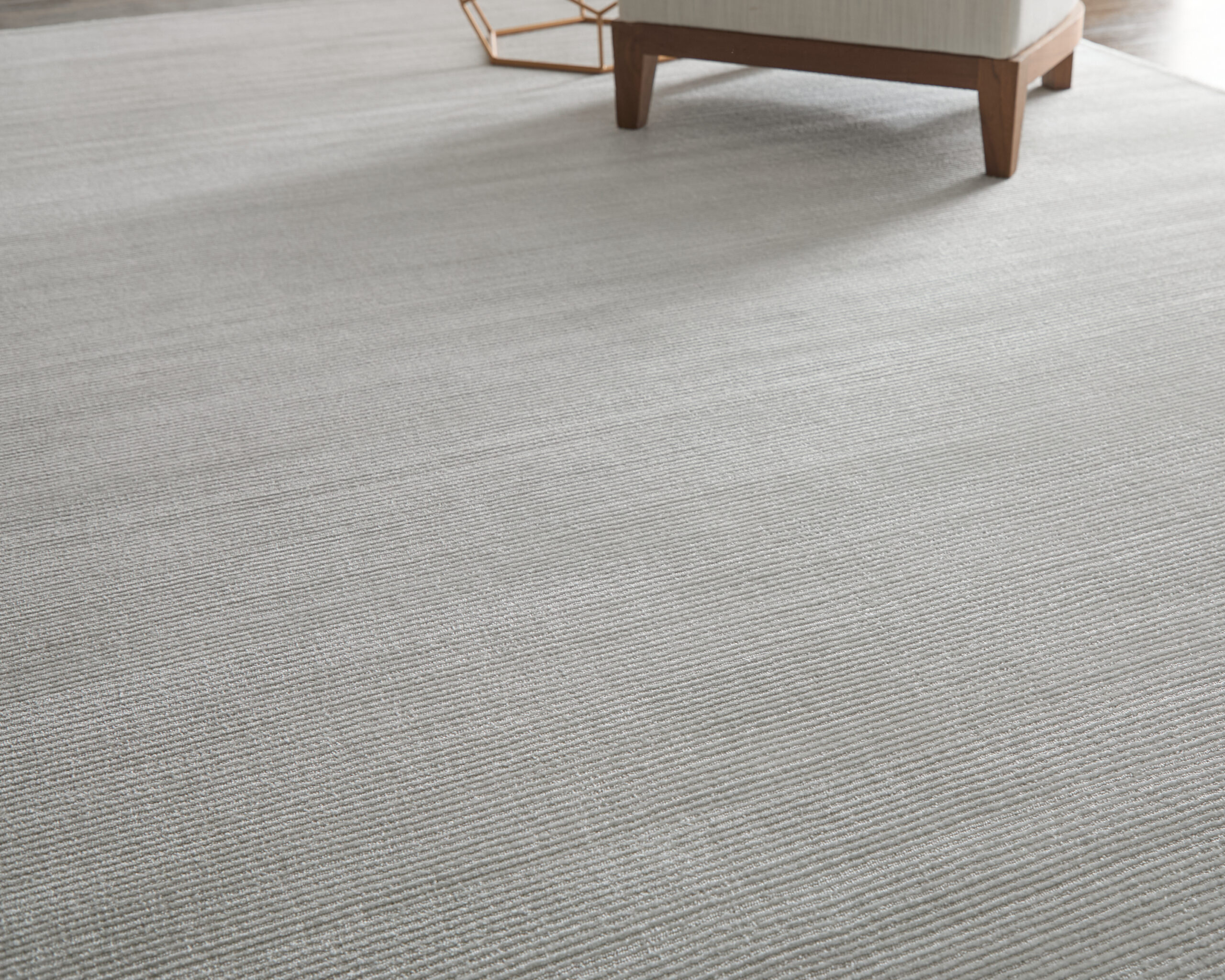 Feizy Abbott Modern Solid 8A24F Silver Area Rug - Image 2
