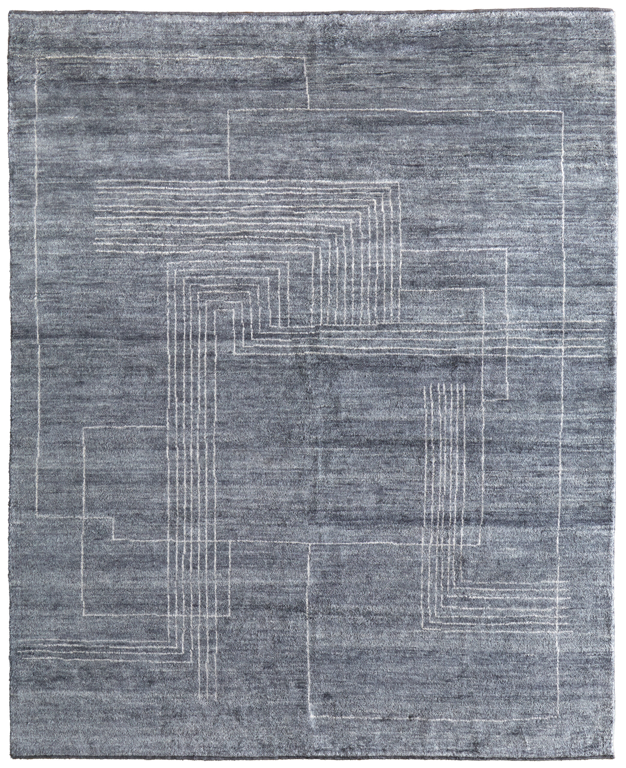 Feizy Agape Modern Abstract 69H9F Gray/Ivory Area Rug