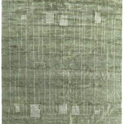 Feizy Agape Modern Abstract 69HBF Green/Ivory Area Rug