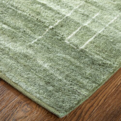 Alternative view of Feizy Agape Modern Abstract 69HBF Green/Ivory Area Rug