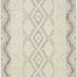Feizy Anica Transitional Geometric 8006F Ivory/Taupe/Gray Area Rug