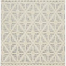 Feizy Anica Transitional Geometric 8007F Ivory/Black Area Rug