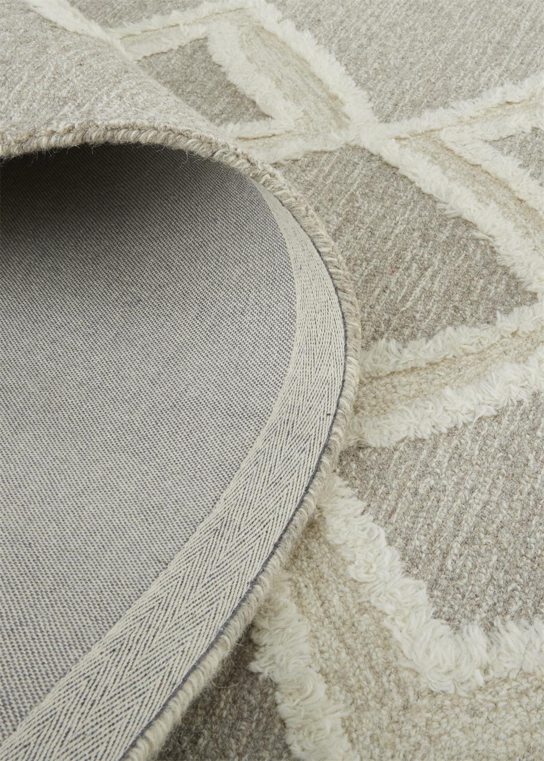 Feizy Anica Transitional Geometric 8009F Gray/Ivory Area Rug - Image 7