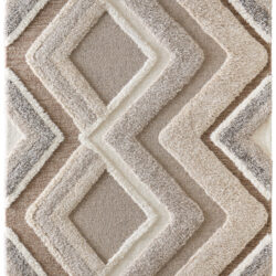 Feizy Anica Transitional Geometric 8A96F Brown/Gray/Ivory Area Rug