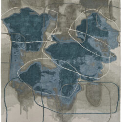 Feizy Anya Transitional Abstract 8885F Blue/Gray/Ivory Area Rug