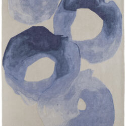 Feizy Anya Transitional Abstract 8887F Blue/Ivory Area Rug