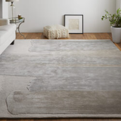 Alternative view of Feizy Anya Transitional Abstract 8921F Ivory/Gray Area Rug