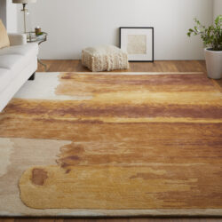 Alternative view of Feizy Anya Transitional Abstract 8921F Red/Orange/Ivory Area Rug