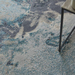 Alternative view of Feizy Astra Transitional Abstract 39L4F Blue/Gray/Ivory Area Rug