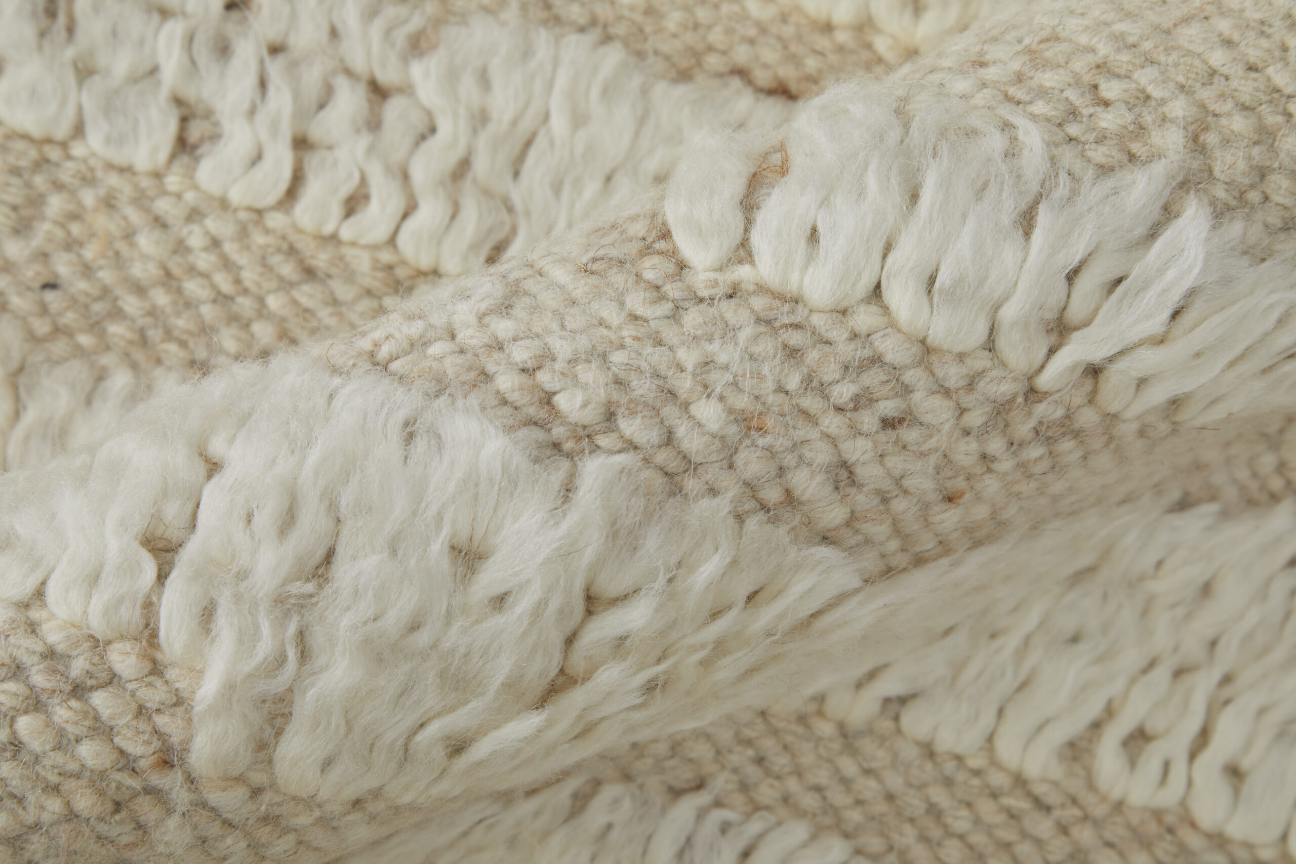 Feizy Ashby Transitional Stripes 8910F White/Tan Area Rug - Image 4