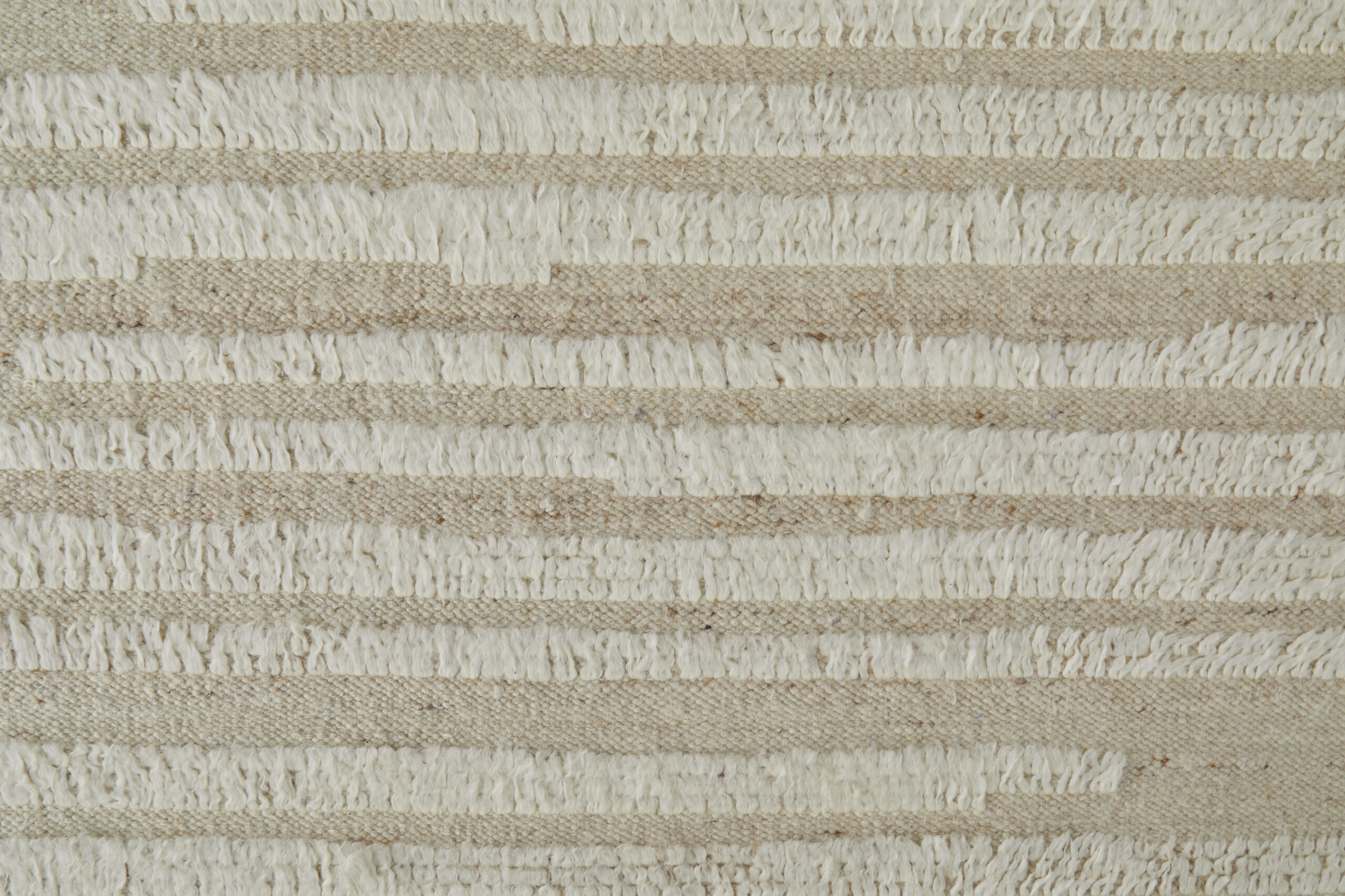Feizy Ashby Transitional Stripes 8910F White/Tan Area Rug - Image 5
