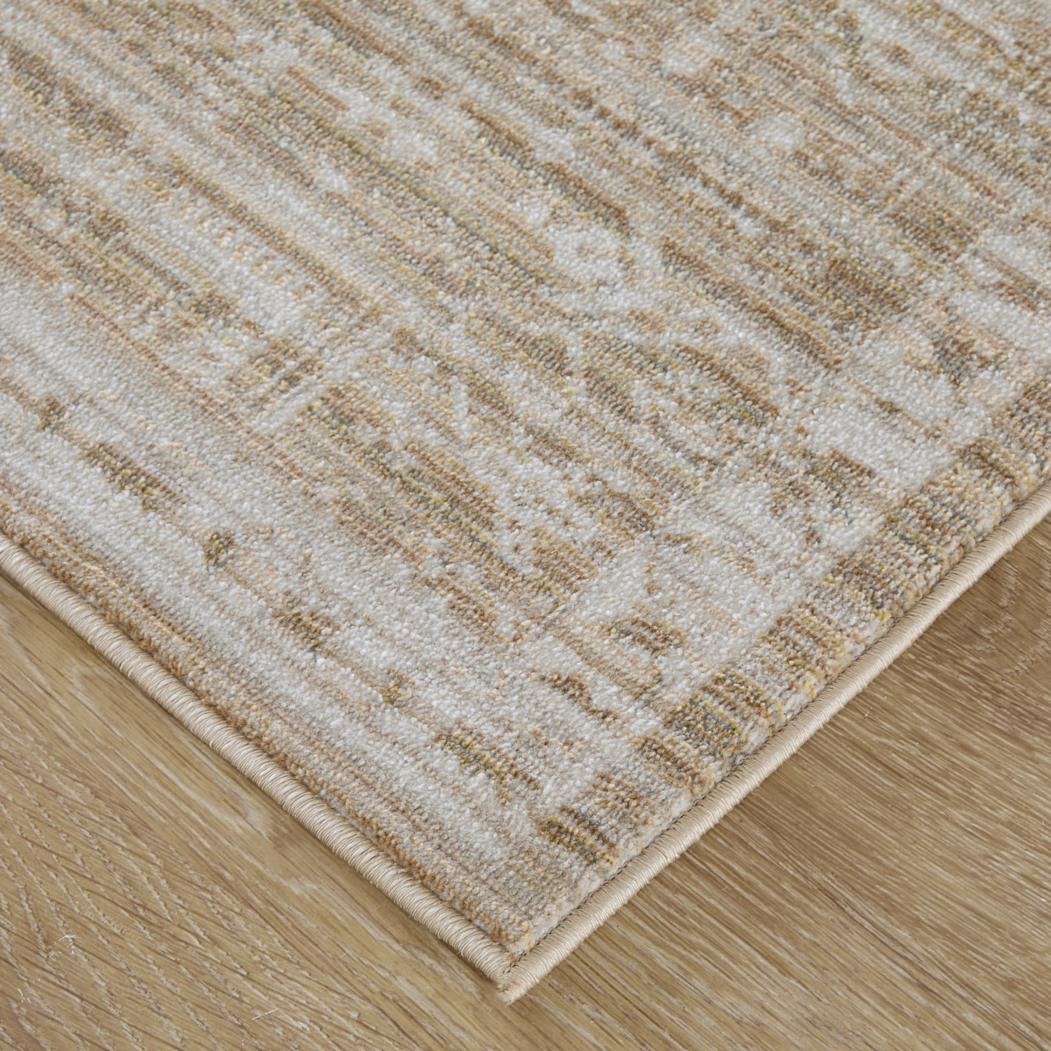 Feizy Augustine Traditional Medallion 39TUF Tan/Ivory Area Rug - Image 3