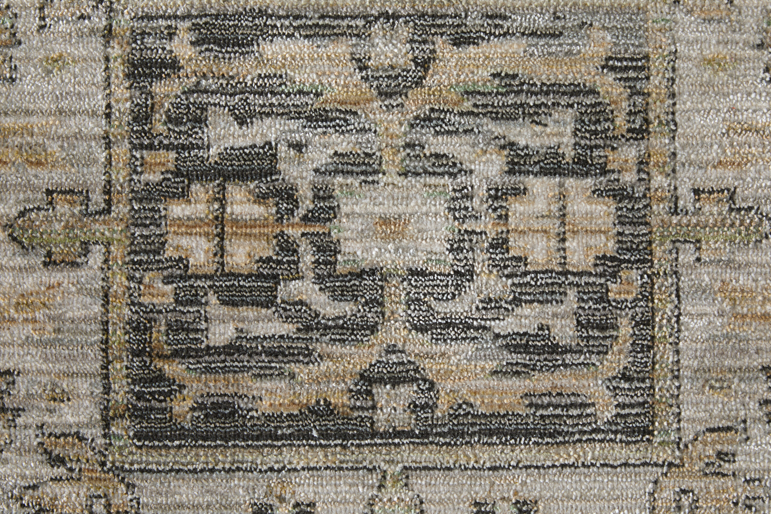 Feizy Augustine Traditional Medallion 39TVF Tan/Green/Ivory Area Rug - Image 5