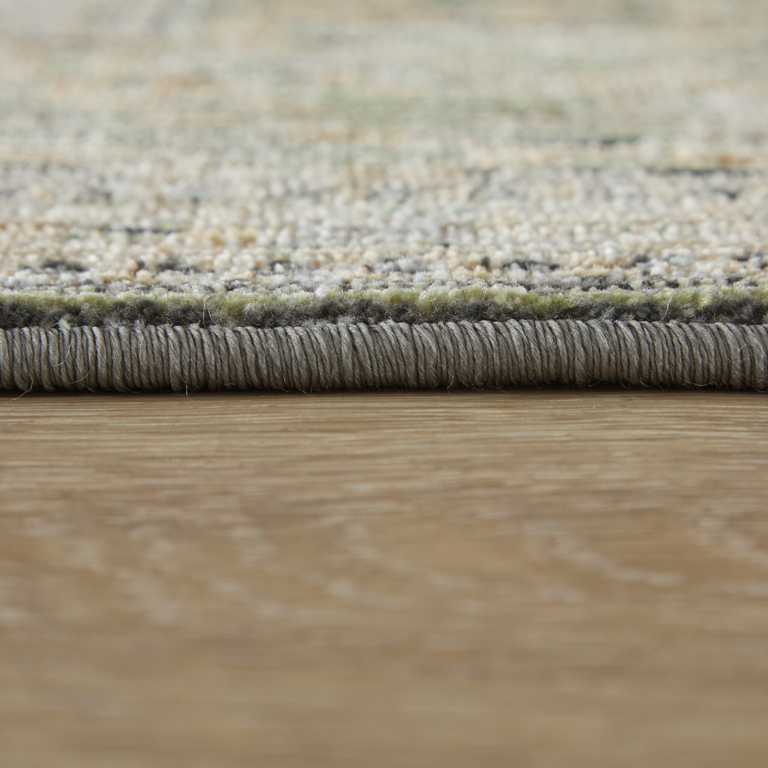 Feizy Augustine Traditional Medallion 39TVF Green/Black/Tan Area Rug - Image 6