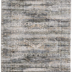 Feizy Augustine Traditional Medallion 39TWF Green/Ivory/Black Area Rug