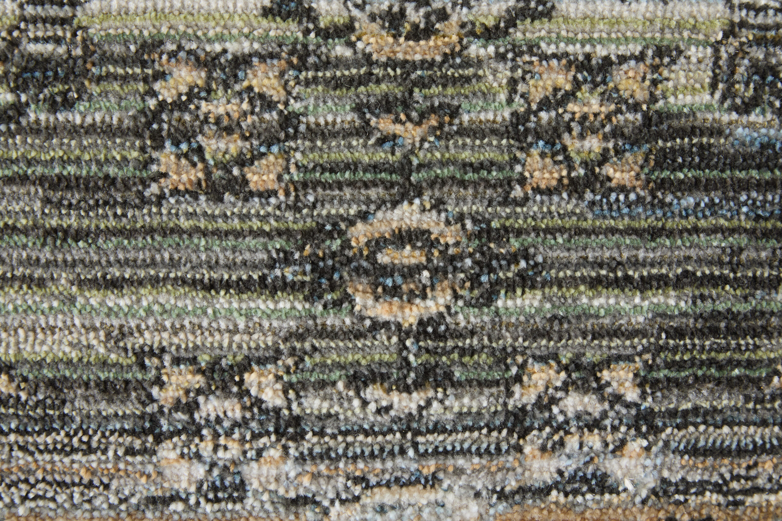 Feizy Augustine Traditional Medallion 39TWF Green/Ivory/Black Area Rug - Image 5