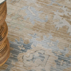Alternative view of Feizy Augustine Traditional Floral & Botanical 39TXF Tan/Blue/Ivory Area Rug