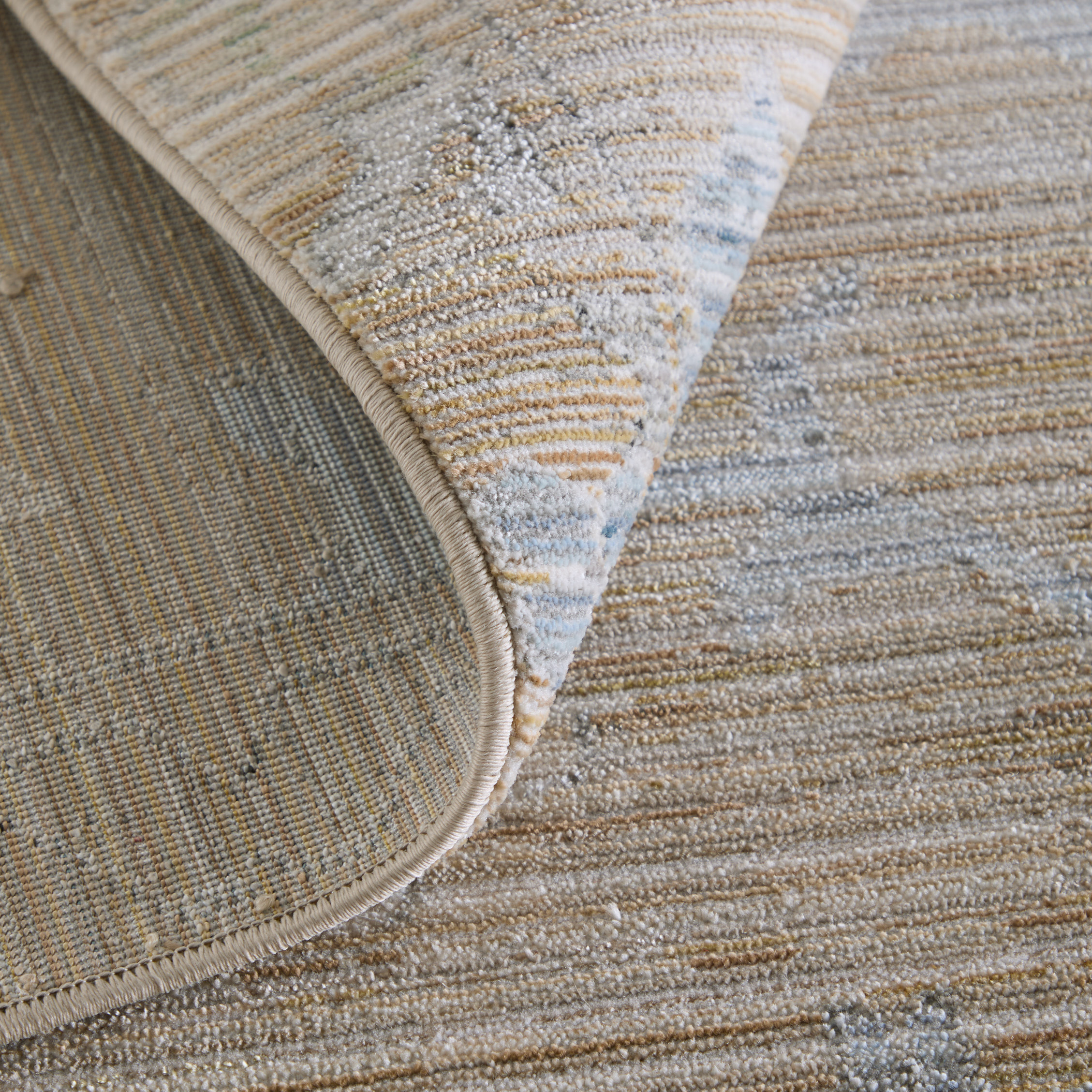 Feizy Augustine Traditional Floral & Botanical 39TXF Tan/Blue/Ivory Area Rug - Image 8
