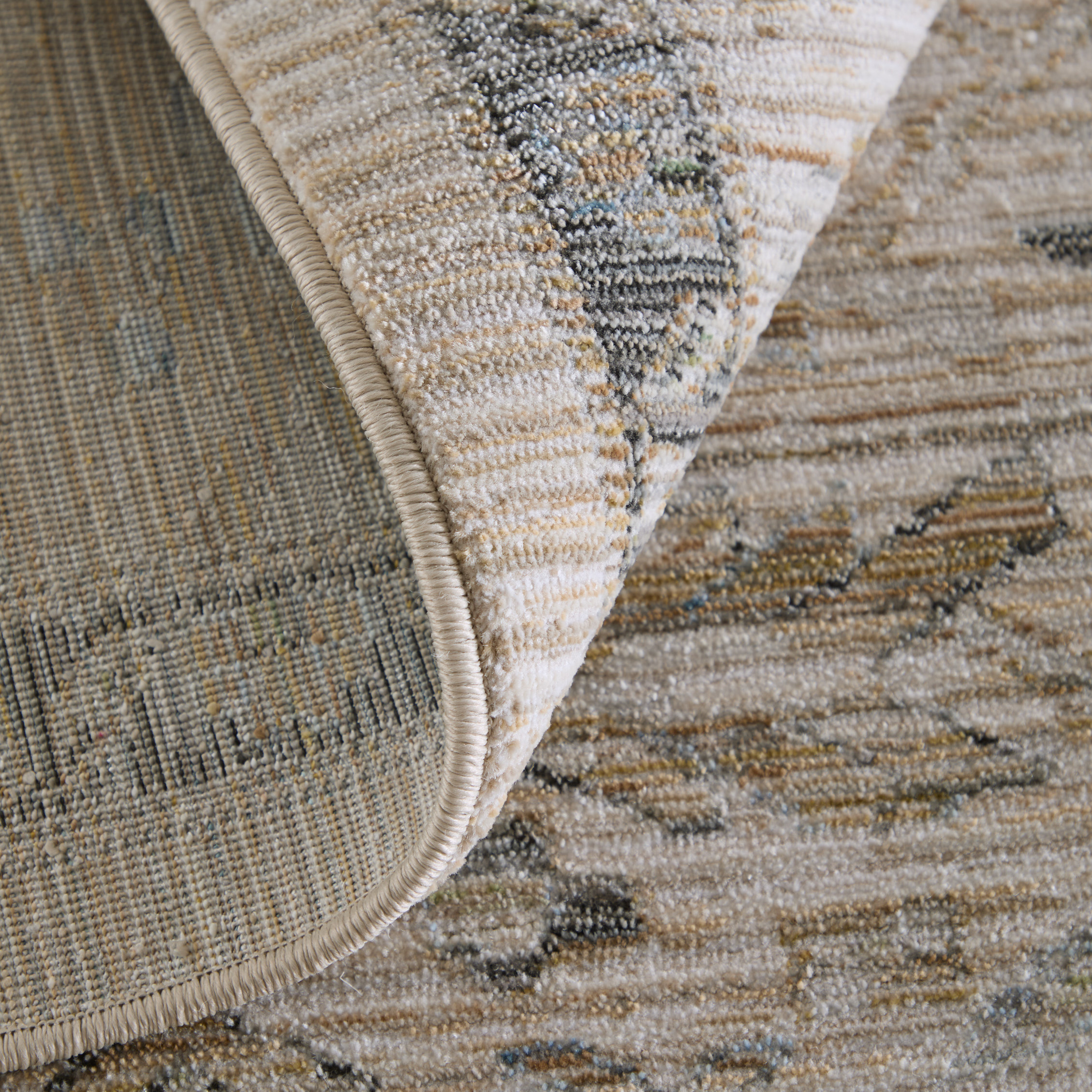 Feizy Augustine Traditional Floral & Botanical 39TYF Ivory/Tan/Blue Area Rug - Image 8