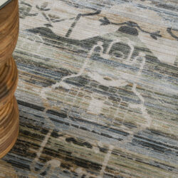 Alternative view of Feizy Augustine Traditional Medallion 39U0F Green/Blue/Ivory Area Rug