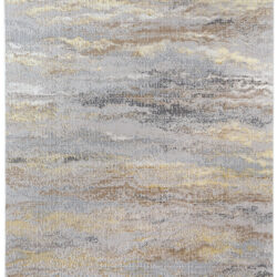 Feizy Aura Modern Abstract 3735F Gold/Gray/Ivory Area Rug