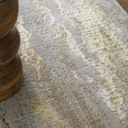Alternative view of Feizy Aura Modern Abstract 3735F Gold/Gray/Ivory Area Rug