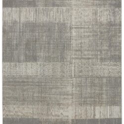 Feizy Aura Modern Abstract 3736F Gray/Ivory Area Rug