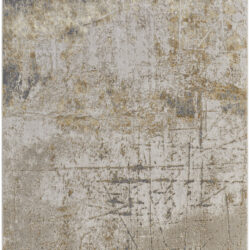 Feizy Aura Modern Abstract 39LNF Ivory/Brown/Gray Area Rug