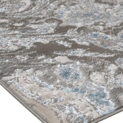 Alternative view of Feizy Azure Modern Watercolor 3405F Ivory/Gray/Blue Area Rug