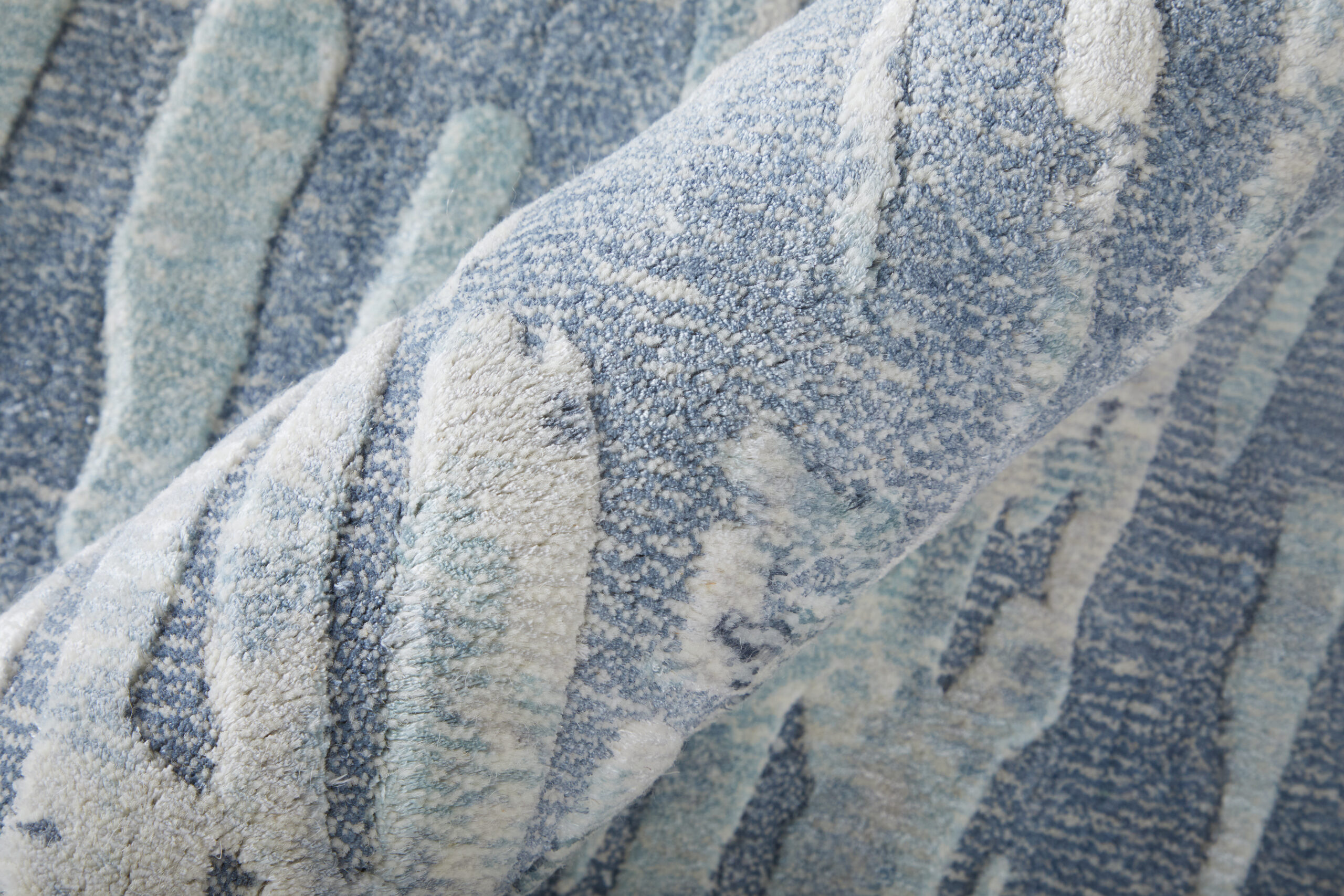 Feizy Braden Modern Abstract 8A49F Blue/Ivory Area Rug - Image 3