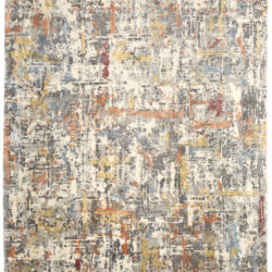 Feizy Braden Modern Abstract 8A50F Gray/Orange/Tan Area Rug