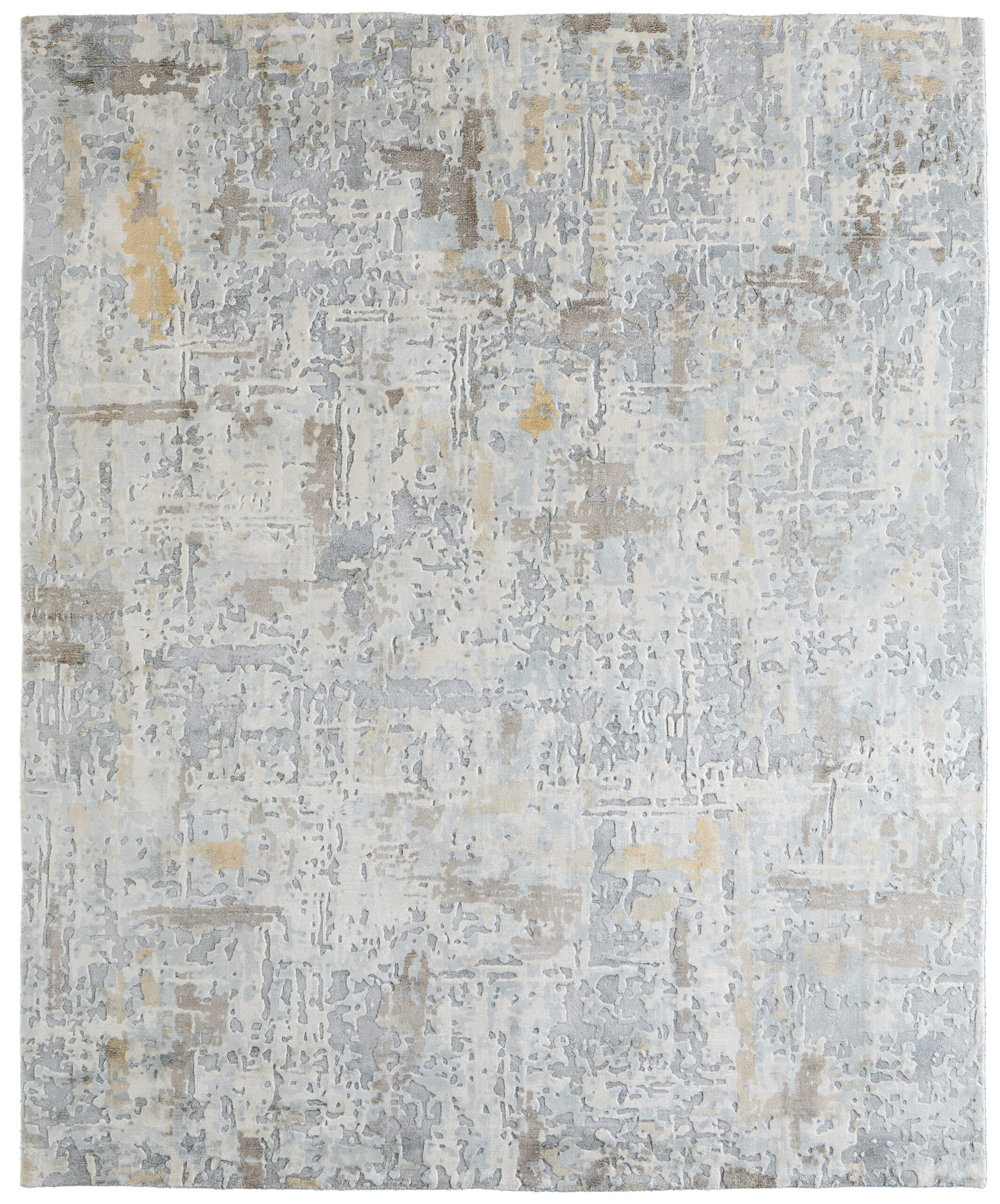 Feizy Braden Modern Abstract 8A51F Blue/Gray/Brown Area Rug