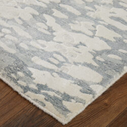 Alternative view of Feizy Braden Modern Abstract 8A52F Ivory/Blue/Gray Area Rug