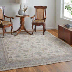 Alternative view of Feizy Celene Traditional Bordered 39KVF Tan/Ivory/Gray Area Rug